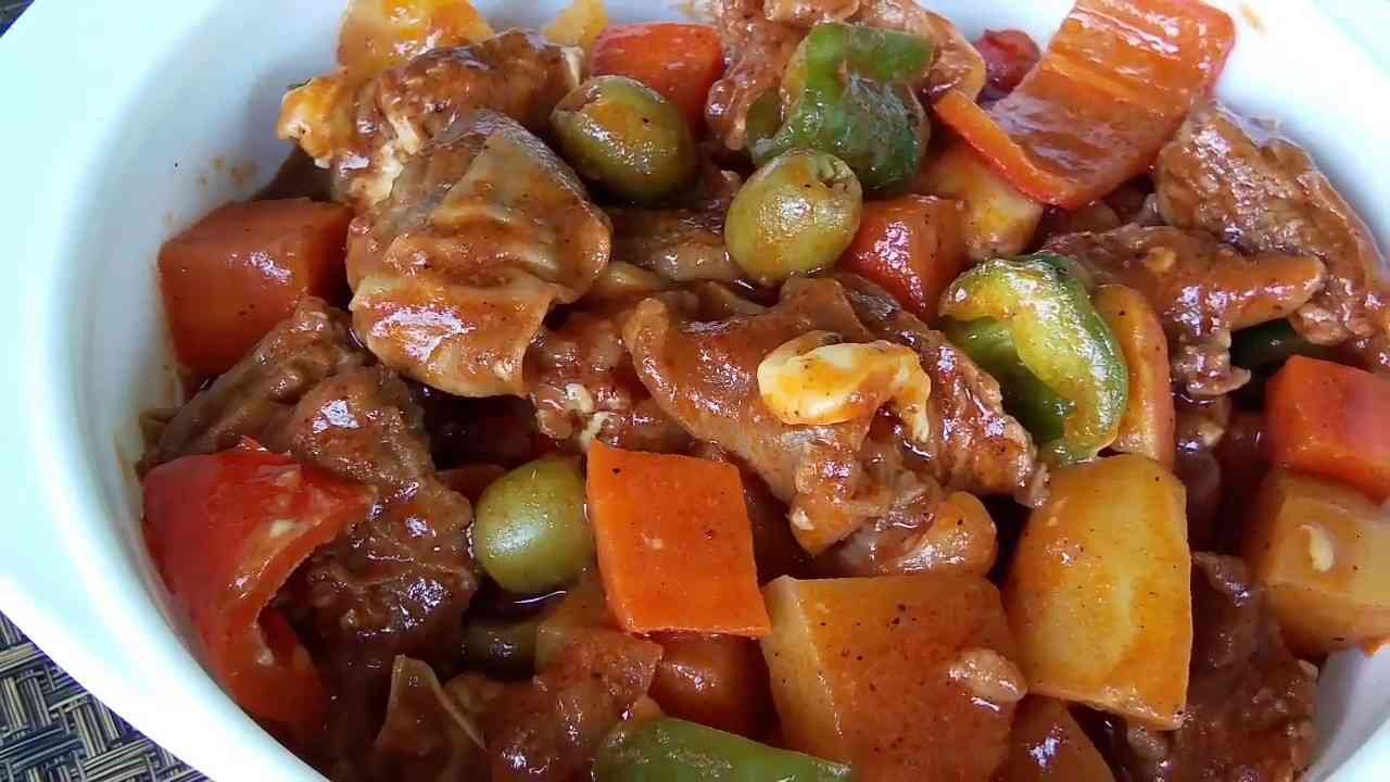 Beef Caldereta (Filipino Spicy Beef Stew) - Beef
